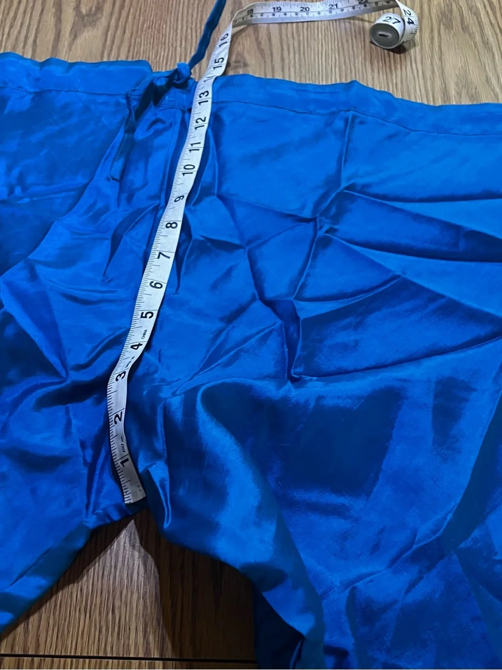 Embellished Sapphire Blue Salwar Pants with Dupatta